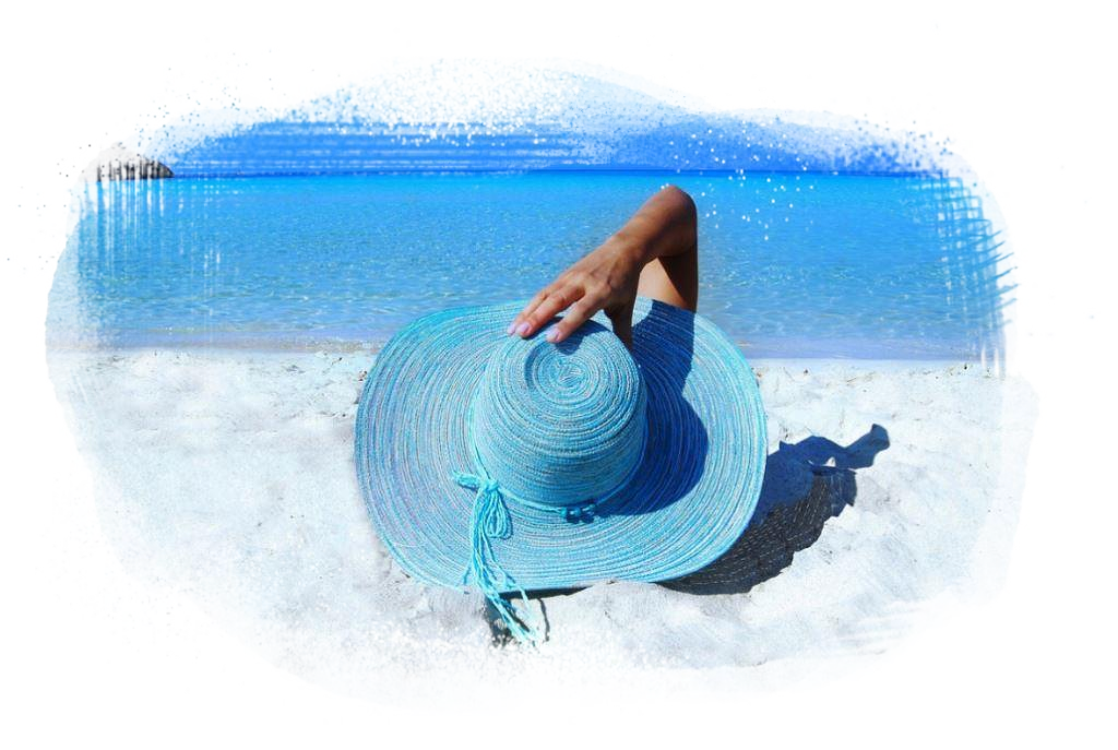 cappello mare azzurro hotel caraibisiaco spiaggia relax puglia