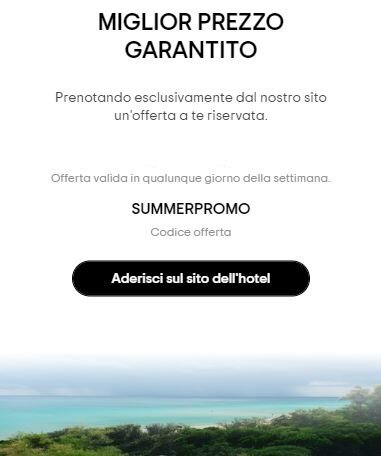 offerta promozionale hotel caraibisiaco prenotazione diretta miglior prezzo scontato